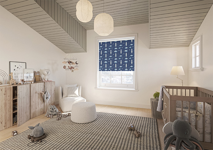 Blast Off, Celestial Blue - Twist&Fit Roller Blind - Image 7